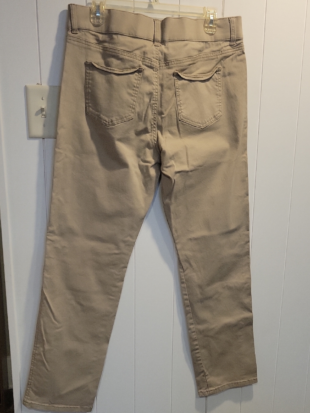 Gloria Vanderbilt Shape Effects Straight Leg Khaki Pants - Picture 3 of 3